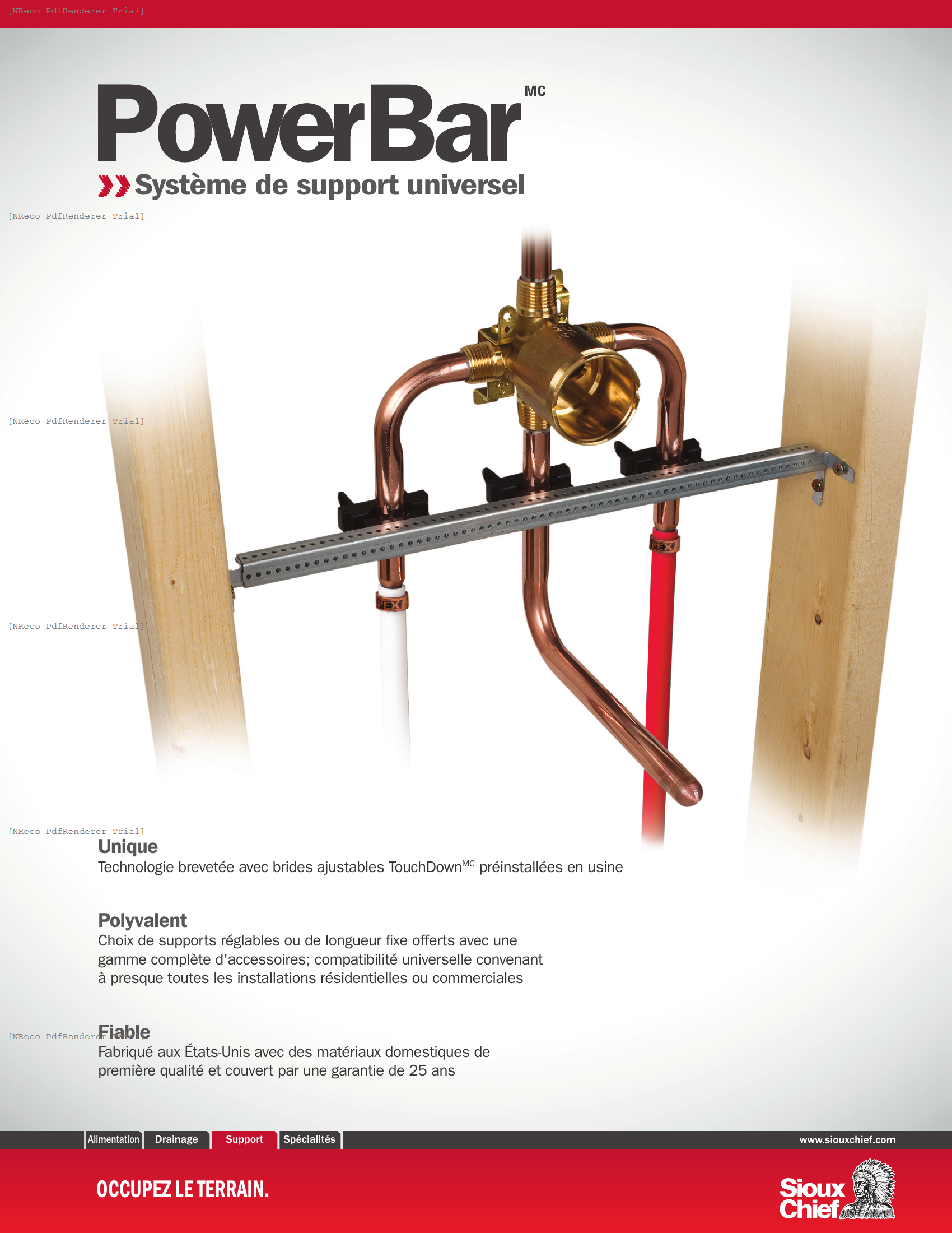 POWERBAR - UNIVERSAL BRACKETING SYSTEM BROCHURE_FRENCH.PDF Brochure Document